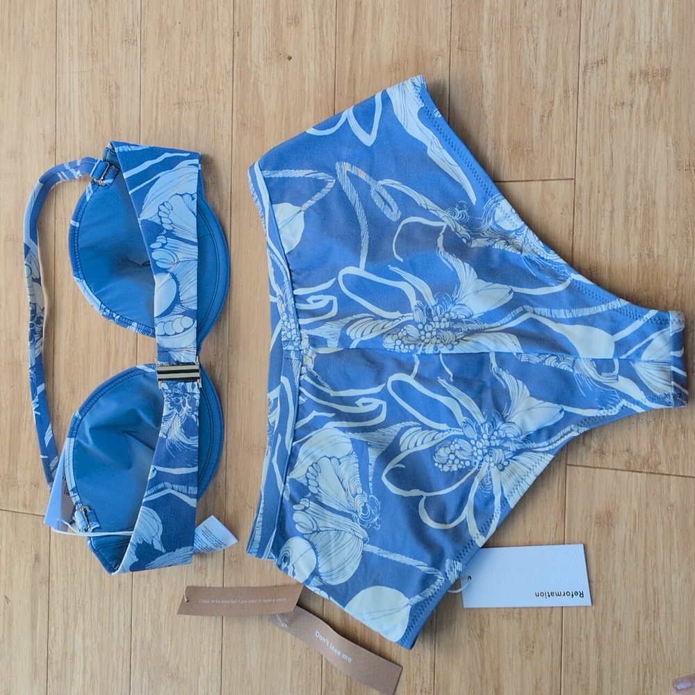 ✨ NWT Reformation Lago Bikini In Cozumel Size M - Picture 8 of 8